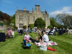 Relaxing on the lawn at Clevedon House