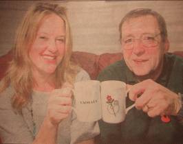 Rebekah Barker & one of the Emmaus Companions in the Bristol Evening News