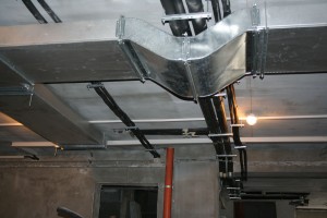 Beautiful looking heating pipes installed - June 2008