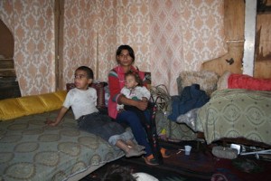 Family in the Roma Ghetto in Sofia