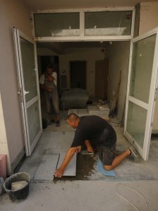 Entrance Tiling - August 2011