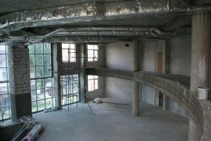 Plastering of auditorium - June 2010